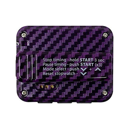 Gymboss Charge Interval Timer and Stopwatch - color: Carbon Purple