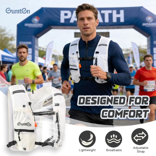 Running Vest for Women Men, Running Hydration Vest with Adjustable Chest Straps for Marathon Jogging Hiking Cycling - size: Light Blue, style: Running Vest