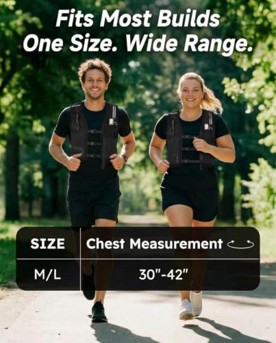 Running Hydration Vest with Phone Holder & 500ml Soft Flask, M/L