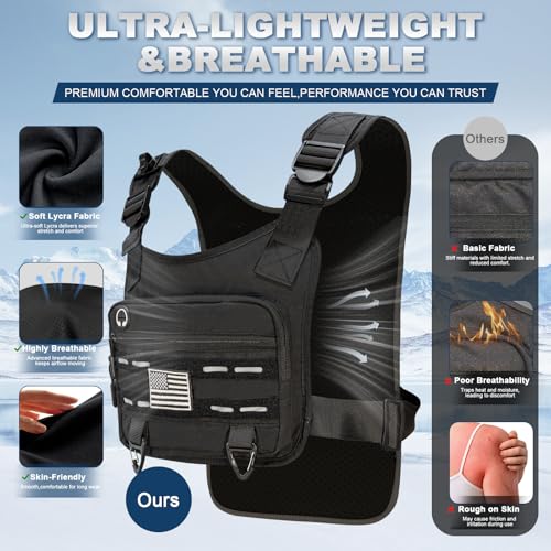 PORTHOLIC Running Vest for Women Men with 1.5L Water Bladder | Adjustable Hydration Vest|Reflective | Lightweight | Muti-Pockets | Breathable for Running Accessories for Hiking