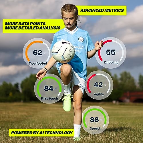Playermaker CITYPLAY Soccer Tracker Kit Medium + Red Large Straps, Smart Soccer Tracker for Cleats, Track 25+ Technical & Physical Metrics, Advanced Than GPS