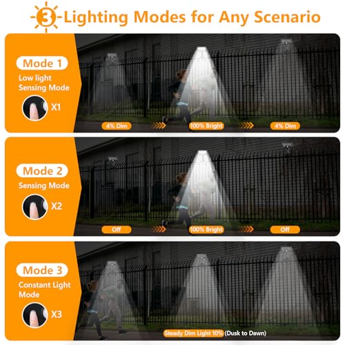 Solar Motion Lights Outdoor with Flexible Octopus Tripod (2 Pack, 6000K) - color: Black-Tripod, size: 2 Pack