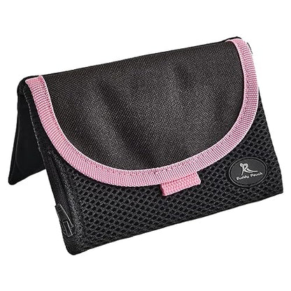 Running Buddy Magnetic Pouch Beltless Running Bag No Bounce - color: Black / Pink, size: XXL (7 in x 4 in)