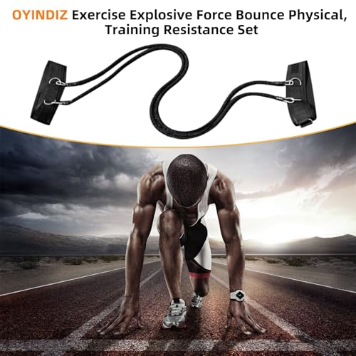 Resistance Speed Training Equipment, Dual Running Bungee Bands - color: Black-6.6ft