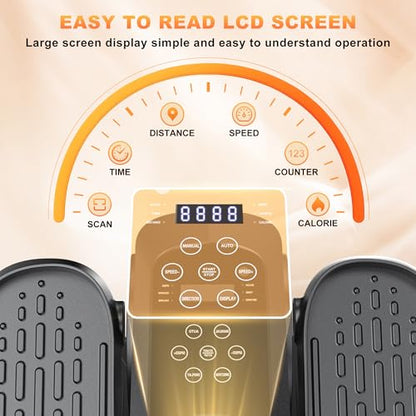 Low Impact Mini Under Desk Elliptical Quiet Electric Leg Exerciser