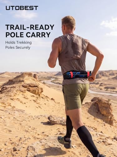 UTOBEST Running Belt for Men & Women, No Bounce Running Waist Pack, B7 Pro - color: Black, size: 2XL(35.4-37.4")