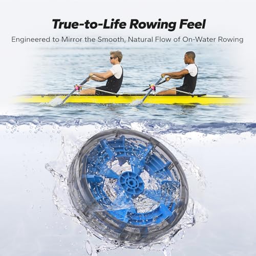 Merach R280 Water Rowing Machine, Foldable & Space-Saving, 400lbs Capacity - style: Eco - Rubberwood