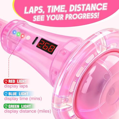 Dolanus Ankle Skip Toys with Counter, 6 7 8 Year Old Girl Birthday Gifts - color: Pink