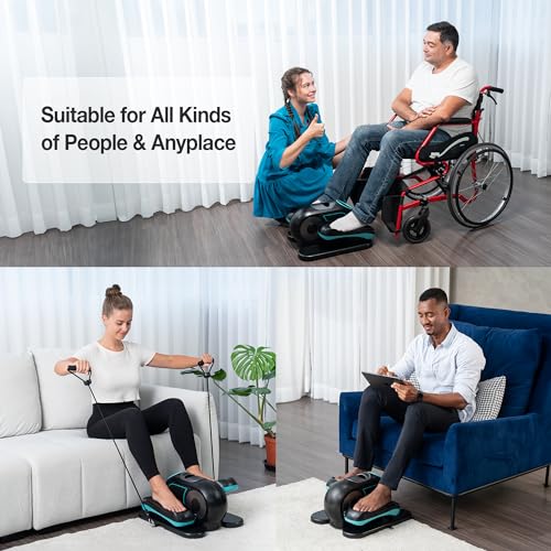 Under Desk Elliptical Exerciser Machine for Senior, Quiet for Home & Office