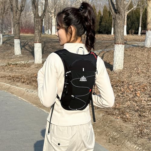 Azarxis Hiking Hydration Pack Running Backpack 10L Daypack Vest for Women Men Lightweight Cycling Biking Trail Race Jogging (White - Only Backpack) - color: #3 White (10l) - Only Backpack