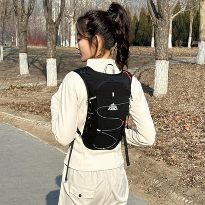 Azarxis Hiking Hydration Pack Running Backpack 10L Daypack Vest for Women Men Lightweight Cycling Biking Trail Race Jogging (White - Only Backpack) - color: #3 White (10l) - Only Backpack