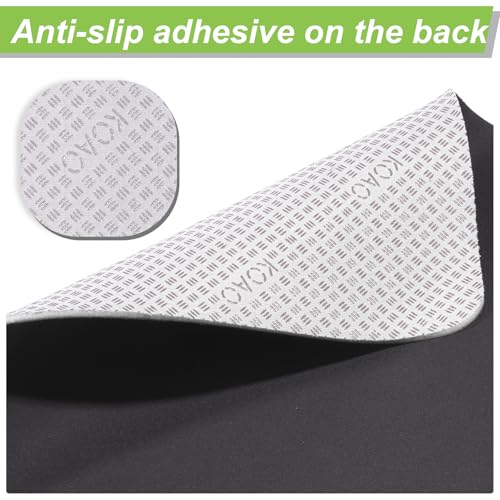 Non Slip Under Desk Elliptical Mat, 23.6" L x 17" W Exercise Mat