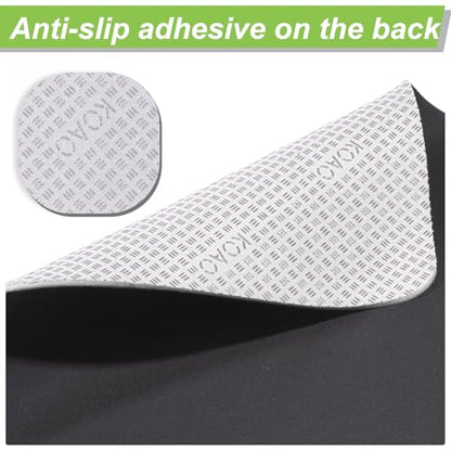 Non Slip Under Desk Elliptical Mat, 23.6" L x 17" W Exercise Mat