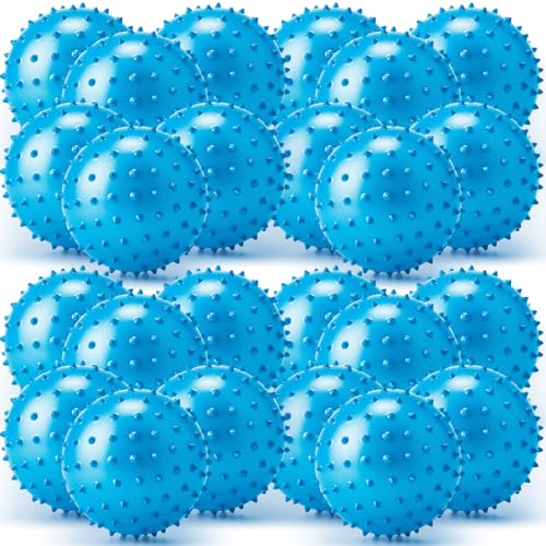 Jerify Knobby Balls Spiky Sensory Bouncy Balls Bulk - color: Blue