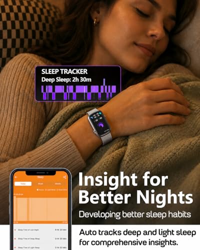 MorePro Health Fitness Tracker, 24/7 Heart Rate Monitor with Blood Pressure, Blood Oxygen, Sleep Tracking, IP68 Waterproof Activity Trackers with Step Counter, Compatible with iOS Android - color: Milanese Silver