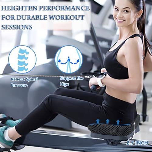4D Mesh Rowing Machine Cushion for Concept 2, Washable Anti-Slip Seat Pad