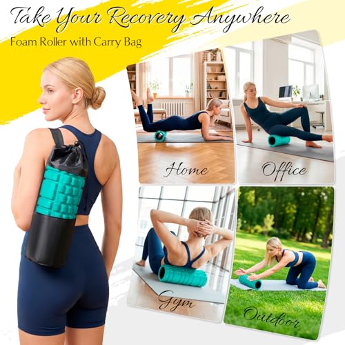 Foam Roller for Deep Tissue Massager High Density Massage Roller - color: Aqua