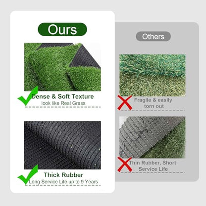 Yescom Sports Sled Strips Turf Gym Turf Flooring for Weight Sled Push Gym - size: 0.8"H-3'x50'x2Pcs(300Sq.Ft)