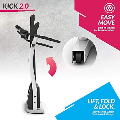 Bluefin Fitness Kick 2.0 | Task 2.0 | Innovative High-Speed Folding Treadmill | Home Walkpad | Joint Protection Tech | Compact Walking | Running Machine | Home Gym Office | Bluetooth - style: B Kick 2.0 2024