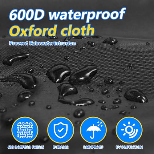 Mini Trampoline Cover, 600D Oxford Waterproof, Fits 91cm, Black