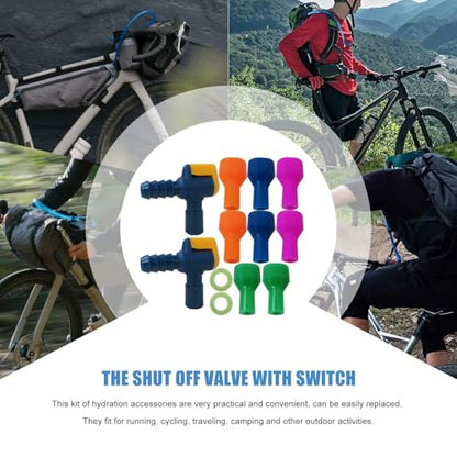 [2025 New] 8 Pack Bite Valve Replacement 90 Degree Silicone Mouthpiece for Most Hydration Bladders, for Camelback