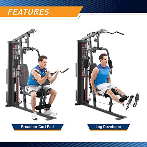 Marcy 150-lb Multifunctional Home Gym Station for Total Body Training MWM-990