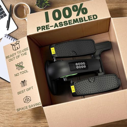 UPREIGN Under Desk Elliptical, Portable Seated Elliptical Exercise Machine, with Touch Screen Control Panel and Remote Control for Home or Office Use. Bluetooth Connectivity Enabled.