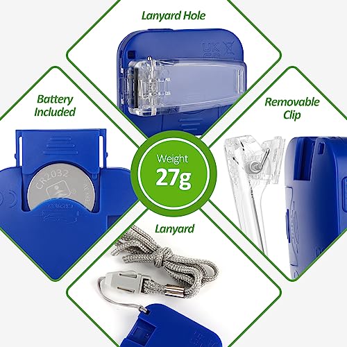 3D Pedometer for Walking, Simple Step Counter for Walking - color: blue