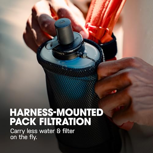 HydraPak PackFlask Harness Mounted Filtration Water Bottle (750ml)
