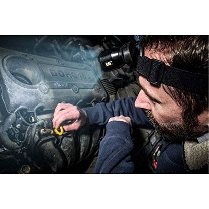 Cat CT4200 220 Lumen Focusing Beam LED Headlamp with Adjustable Angle Head (Black)