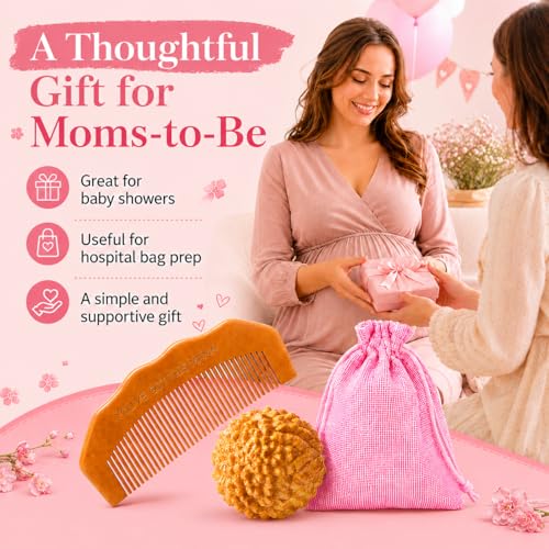 Birth Comb & Acupressure Massage Ball Set, Labor and Delivery Essentials