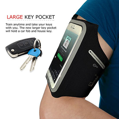 Waterproof Samsung Galaxy Ultra S25/S24/S23/S22/S21/S20 Running Armband. Sports Phone Case Holder for Runners - size: 6.9" Screen