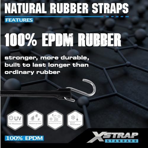 XSTRAP STANDARD 20PK 100% EPDM Bungee Cords 31" Natural Rubber Tarp Straps - size: 31''