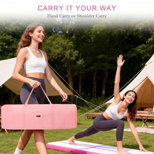 Gymnastics Air Mat Storage Bag, Carrying Case for Tumbling Mat & Air Pump