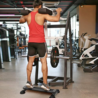 Kipika Versatile Calf Raise Bar, Heavy Duty Steel Standing Calf-raise Stand - color: B: (4" Wide Tube)