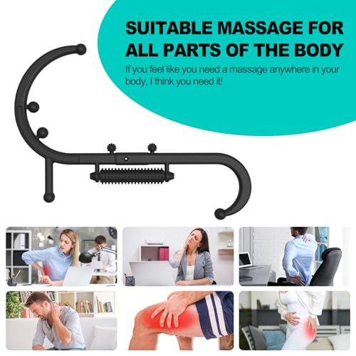 Trigger Point Massage Tool, Back Massager Stick with Massage Roller