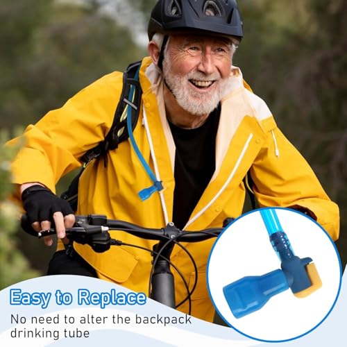 AXEN Bite Valve ON-Off Switch Tube Nozzle Replacement for Hydration Water Bladder - style: 90° Pack of 2