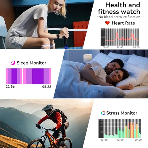 Jacoosa Smart Watch for Men/Women Android & iPhone, 1.83" HD Touch Screen, Bluetooth Calling, 5 ATM Waterproof Fitness Tracker with 130+ Sports Modes, 24/7 Health Monitor (Blue) - color: Blue