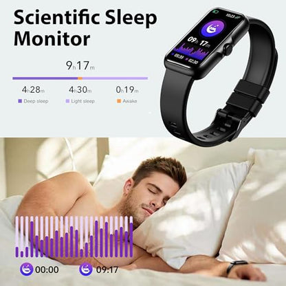 Fitness Tracker with 24/7 Continuous Heart Rate, Blood Oxy-gen Monitor, Smart Watch with Sleep Monitor, IP68 Waterproof Activity Tracker Step Counter for Women Men - color: Deep Black