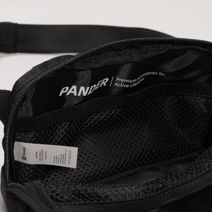 Pander Crossbody Belt Bag for Women and Men, Travel and Everyday Use - color: Black Onyx