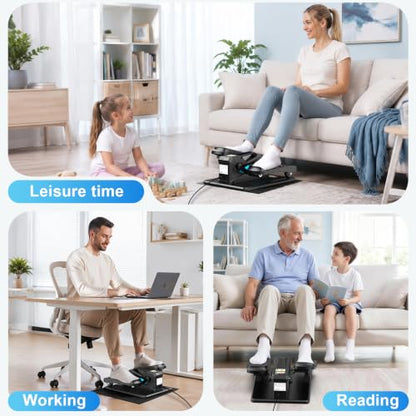 Under Desk Elliptical Machine, Electric Leg Pedal Exerciser for Seniors