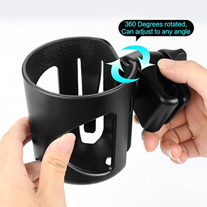 Accmor Wheelchair Cup Holder and Hook, Walker Cup Holder Attachment