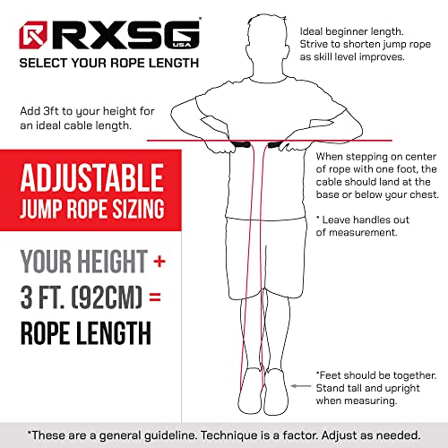 Rx Smart Gear Jump Rope | RXSG Frēvo Freestyle Jump Rope, Skipping Rope for Men & Women with 2 High Speed Precision Bearings | Fitness, Training, Exercise, Cardio, Workout