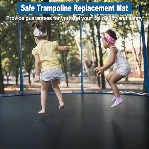 Ketofa 12FT 14FT 15FT Trampoline Mat Replacement, Fits 5.5" Springs 72 80 V-Hooks Round Trampoline Frame,Premium Trampoline Jumping Mat (Excluding Frame and Spring) - size: ‎14FT|150" Wide|72 V-Rings | Fits 5.5" Springs