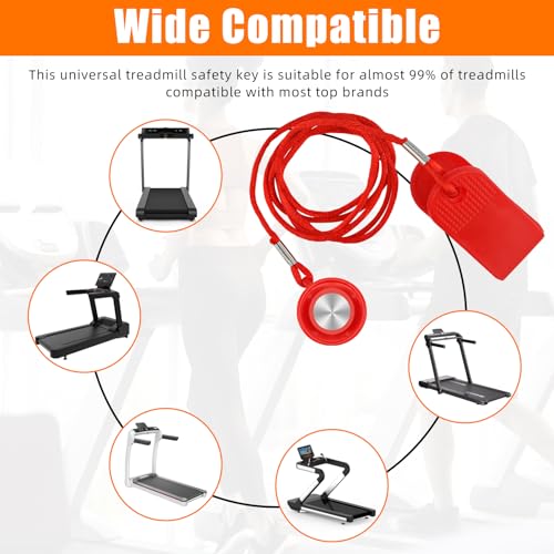 3PCS Magnetic Safety Switch, Round Magnet Treadmill Safety Key Replacement Universal Treadmill Magnet Safety Key Treadmills Magnets Treadmill Parts for Most Types of Treadmills