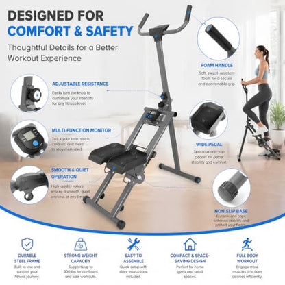 Stair Stepper, Vertical Climber Machine with LCD, 300 lbs