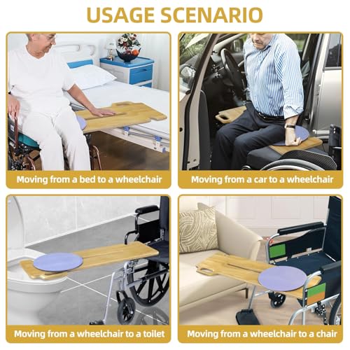 FSA/HSA Eligible Transfer Board Patient Slide Assist Device for Transferring Patient Elderly, and Disabled from Wheelchair to Bed, Toilet, Bathtub, Sliding Boards Platform (30" x 12" x 0.7") - size: 30" x 12" x 0.7"