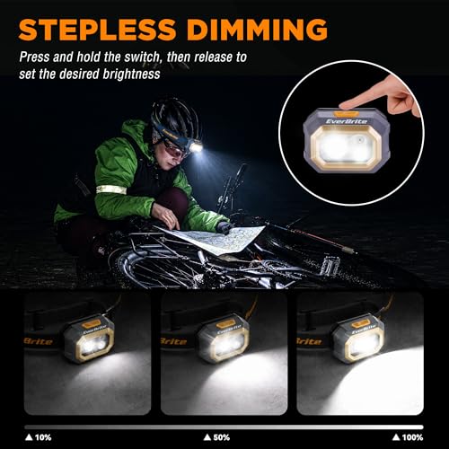 EverBrite 700 Lumens Rechargeable Headlamp with White Red Green Light Modes - size: Small