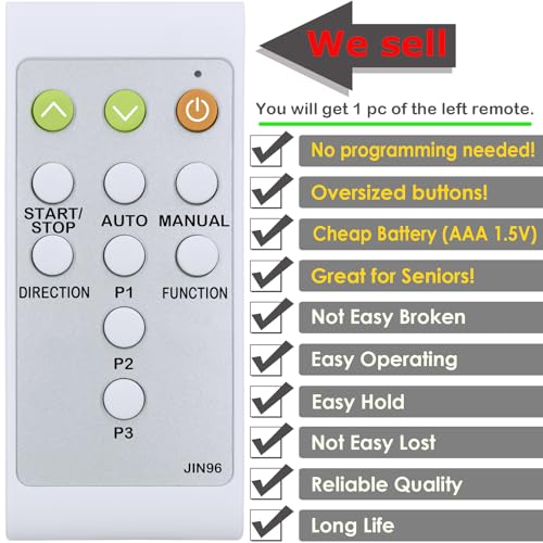 Replacement Remote Control for Under Desk Elliptical Machine, Same with The Right One in The Item Picture, with Oversized Buttons