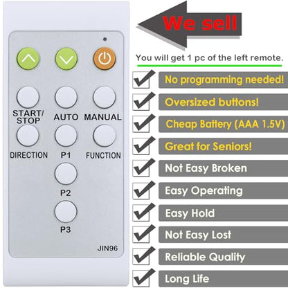 Replacement Remote Control for Under Desk Elliptical Machine, Same with The Right One in The Item Picture, with Oversized Buttons